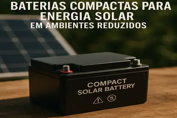 Baterias Compactas para Energia Solar em Ambientes Reduzidos