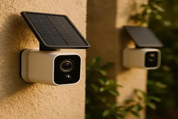 Câmeras de Segurança Compactas com Alimentação Solar Integrada