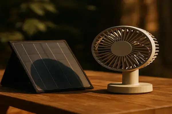 Como Alimentar Ventiladores Compactos com Energia Solar Portátil