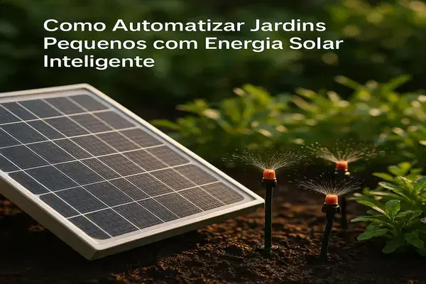 Como Automatizar Jardins Pequenos com Energia Solar Inteligente
