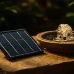 Energia Solar para Fontes Decorativas Pequenas Automatizadas
