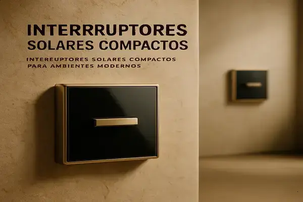 Interruptores Solares Compactos para Ambientes Modernos