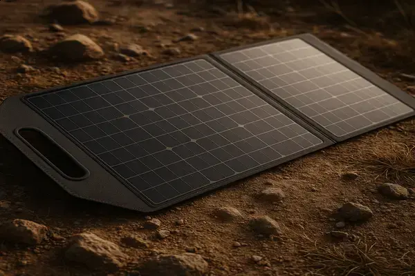 Painéis Solares Dobráveis para Acampamentos Minimalistas