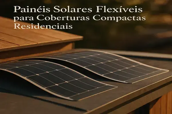 Painéis Solares Flexíveis para Coberturas Compactas Residenciais