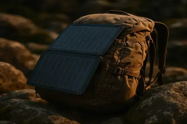 Painéis Solares Leves para Mochilas de Trekking Longo