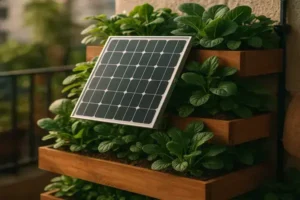 Como Alimentar Hortas Verticais com Energia Solar Compacta