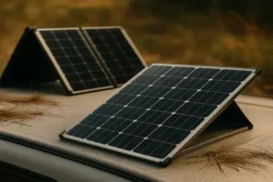 Painel Solar Portátil para Motorhomes e Trailers de Pequeno Porte